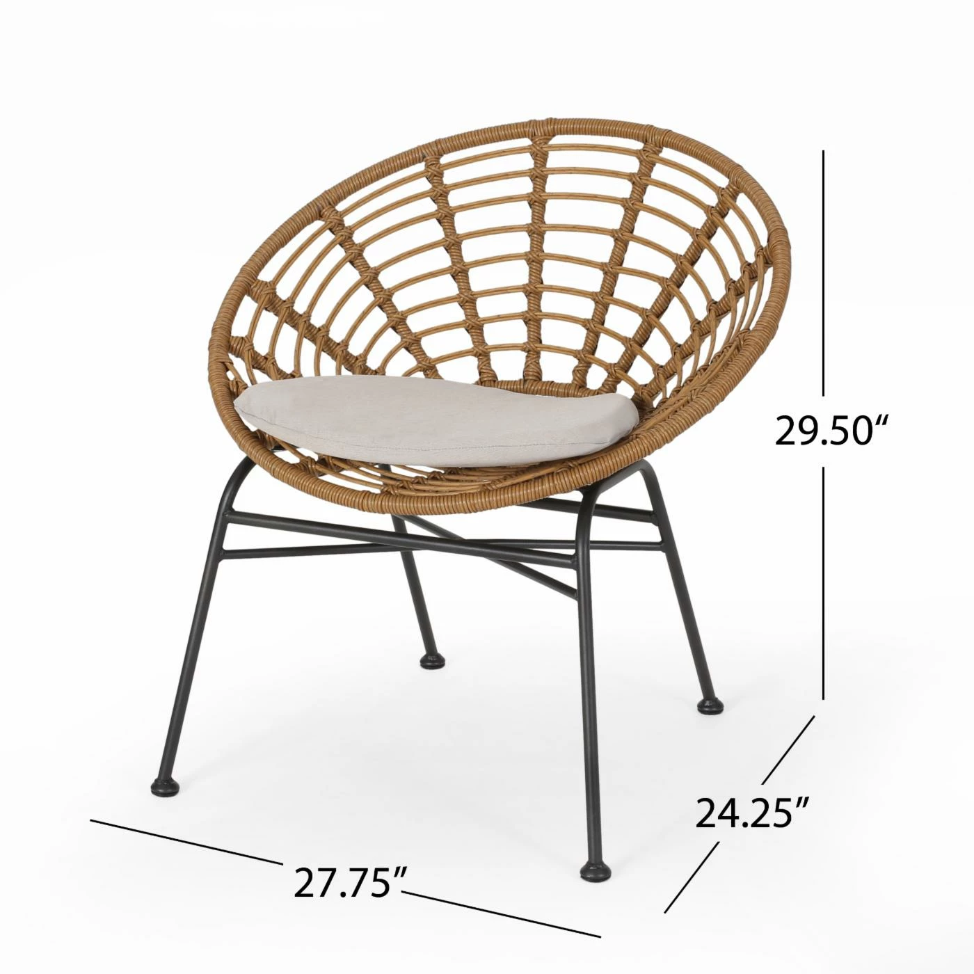 Coupon ✔️ Best Selling Home Decor Resin Wicker Patio Sets Jakelin Outdoor Wicker And Acacia Wood 2 Seater Chat Set - Gray And Dark Gray 😍 - Image 9