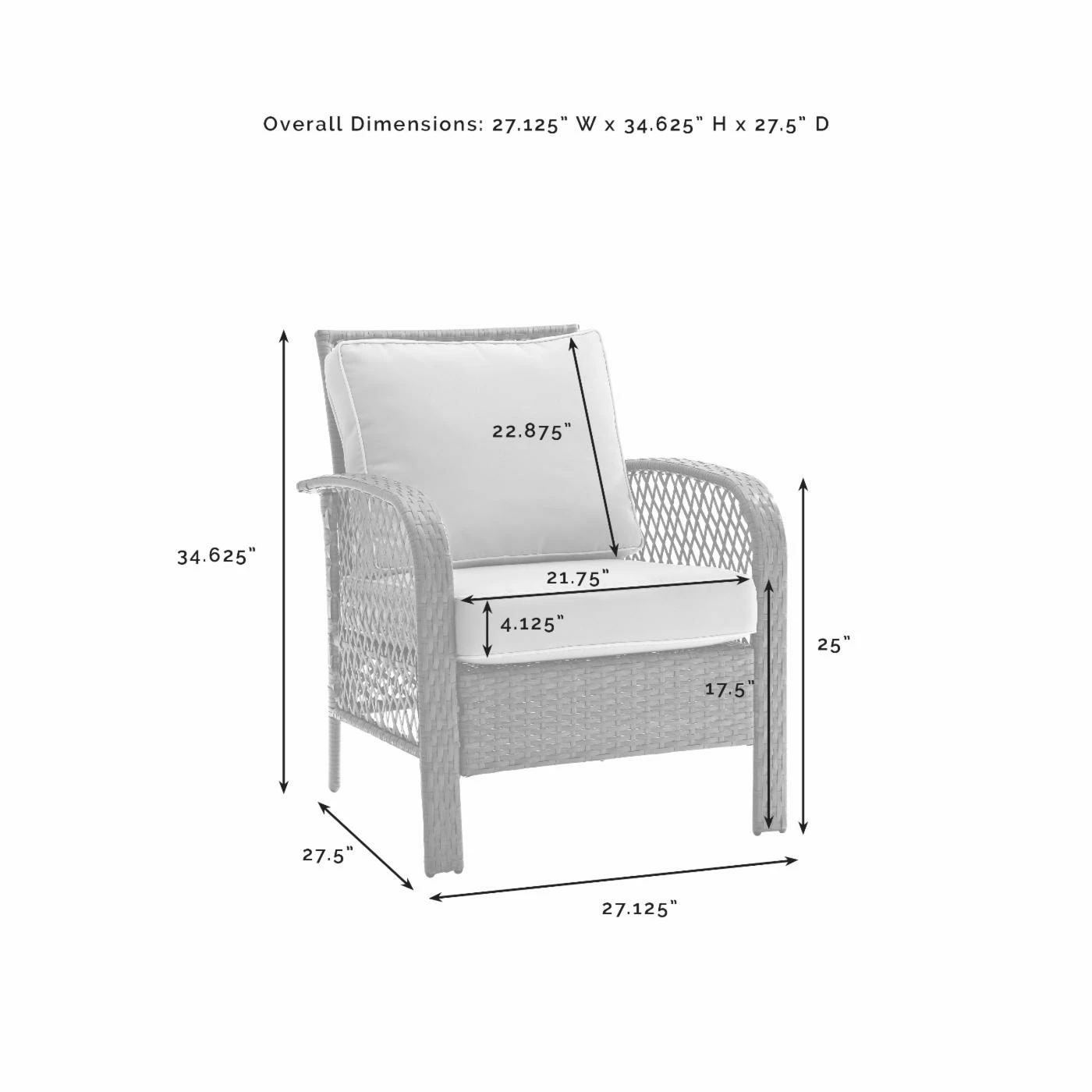 Brand new ๐ Resin Wicker Patio Sets Crosley Tribeca Wicker 4 Piece Outdoor Conversation Set โจ - Image 9