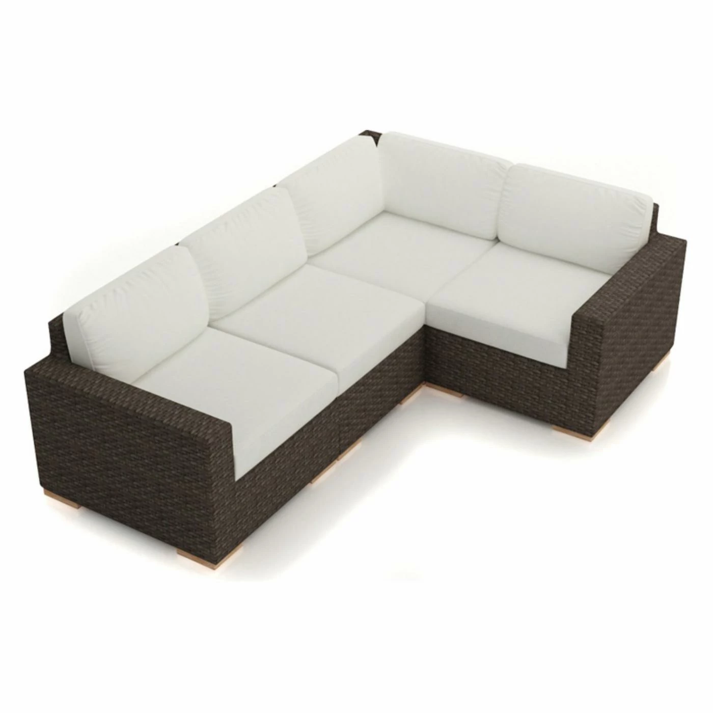 New ๐ฅฐ Resin Wicker Patio Sets Harmonia Living Arden 4 Piece Sectional Set ๐ - Image 8