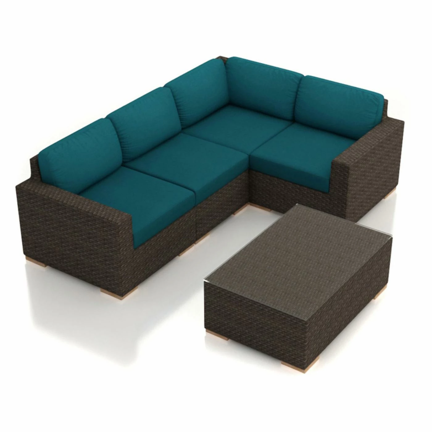 Cheap ๐ Resin Wicker Patio Sets Harmonia Living Arden 5 Piece Sectional Set ๐ - Image 9