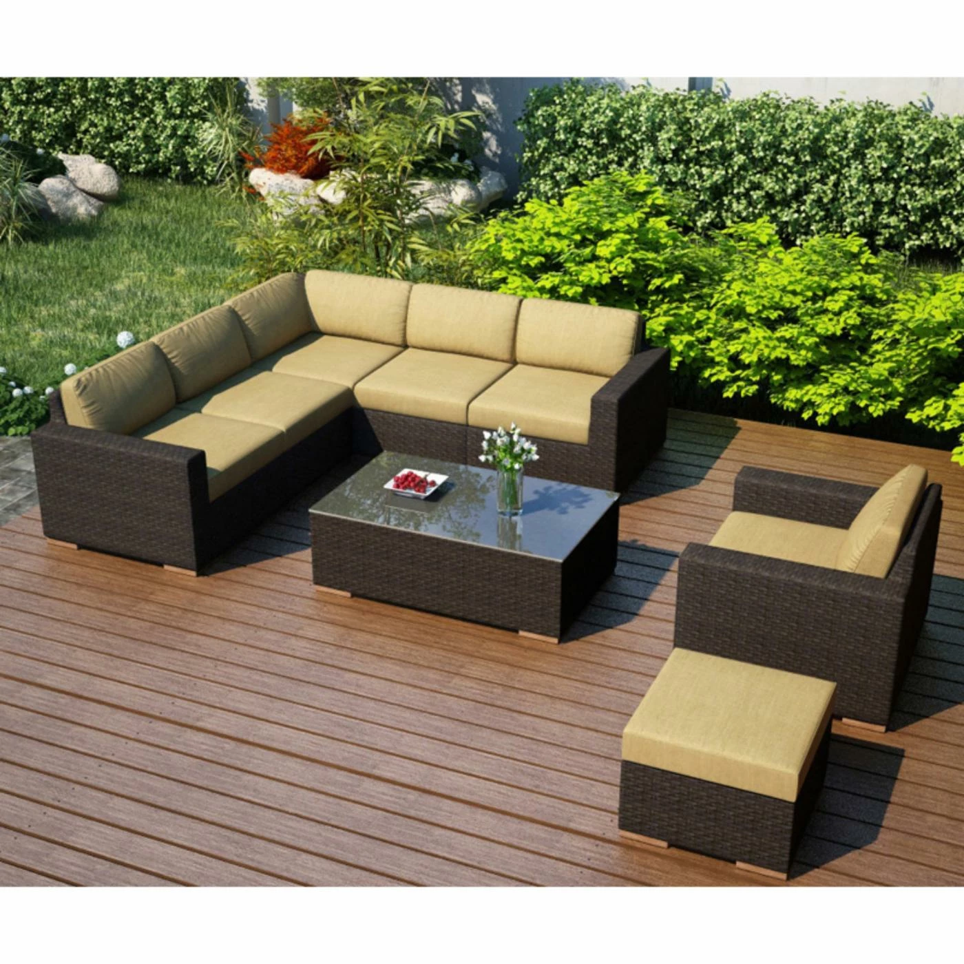 Coupon ๐ Resin Wicker Patio Sets Harmonia Living Arden 8 Piece Sectional Set ๐ฅ - Image 9