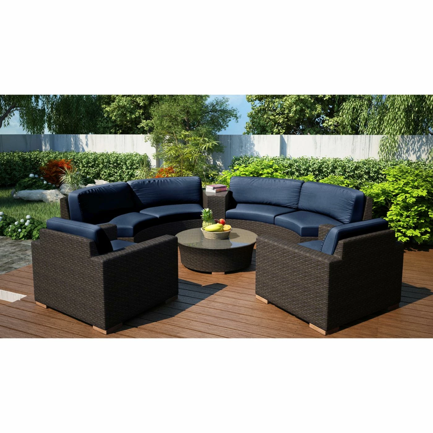 Deals ๐ Resin Wicker Patio Sets Harmonia Living Arden 6 Piece Curved Sectional Patio Conversation Set ๐ฏ - Image 9