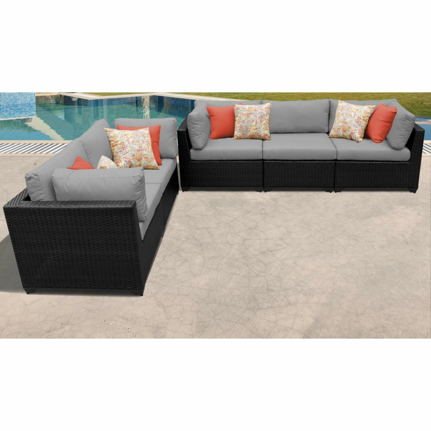 Best Sale ๐ Resin Wicker Patio Sets TK Classics Belle 5-Piece Outdoor Wicker Patio Conversation Set ๐ - Image 9