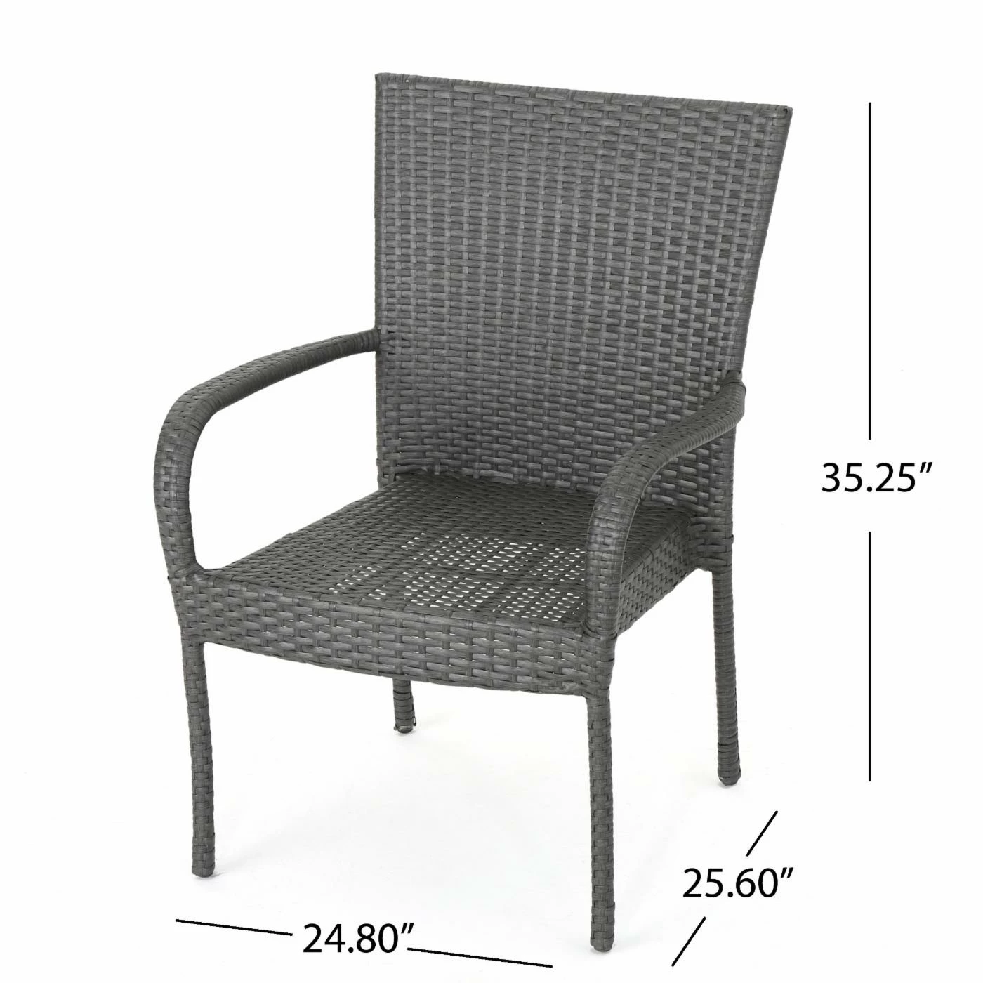 Cheap ๐ Best Selling Home Decor Resin Wicker Patio Sets Nicoleta Outdoor Wicker 2 Seater Stacking Chair Chat Set - Gray ๐ - Image 10