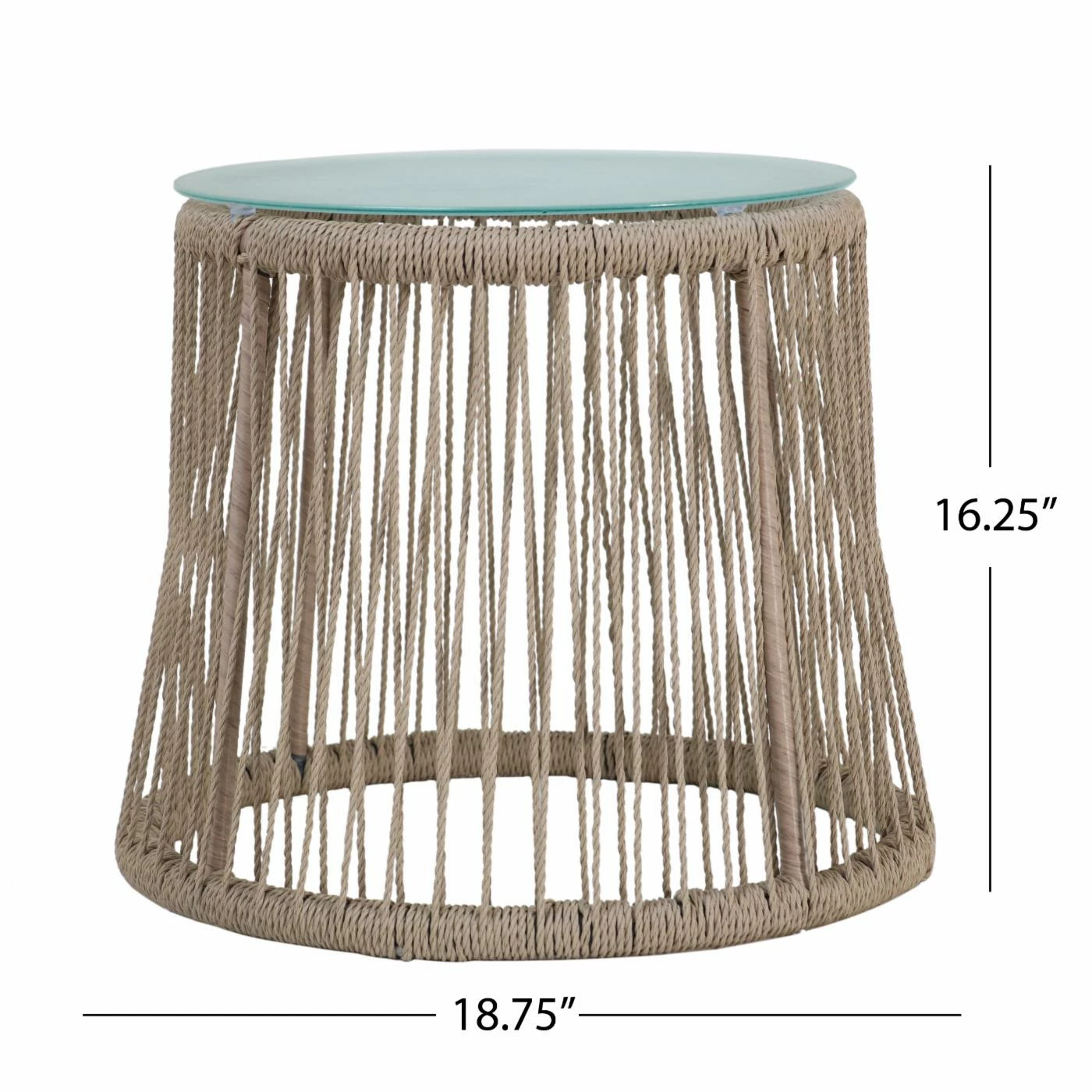 Brand new โ Best Selling Home Decor Resin Wicker Patio Sets Chief Outdoor Rope And Glass 2 Seater Chat Set - Dark Gray And Gray โ - Image 10
