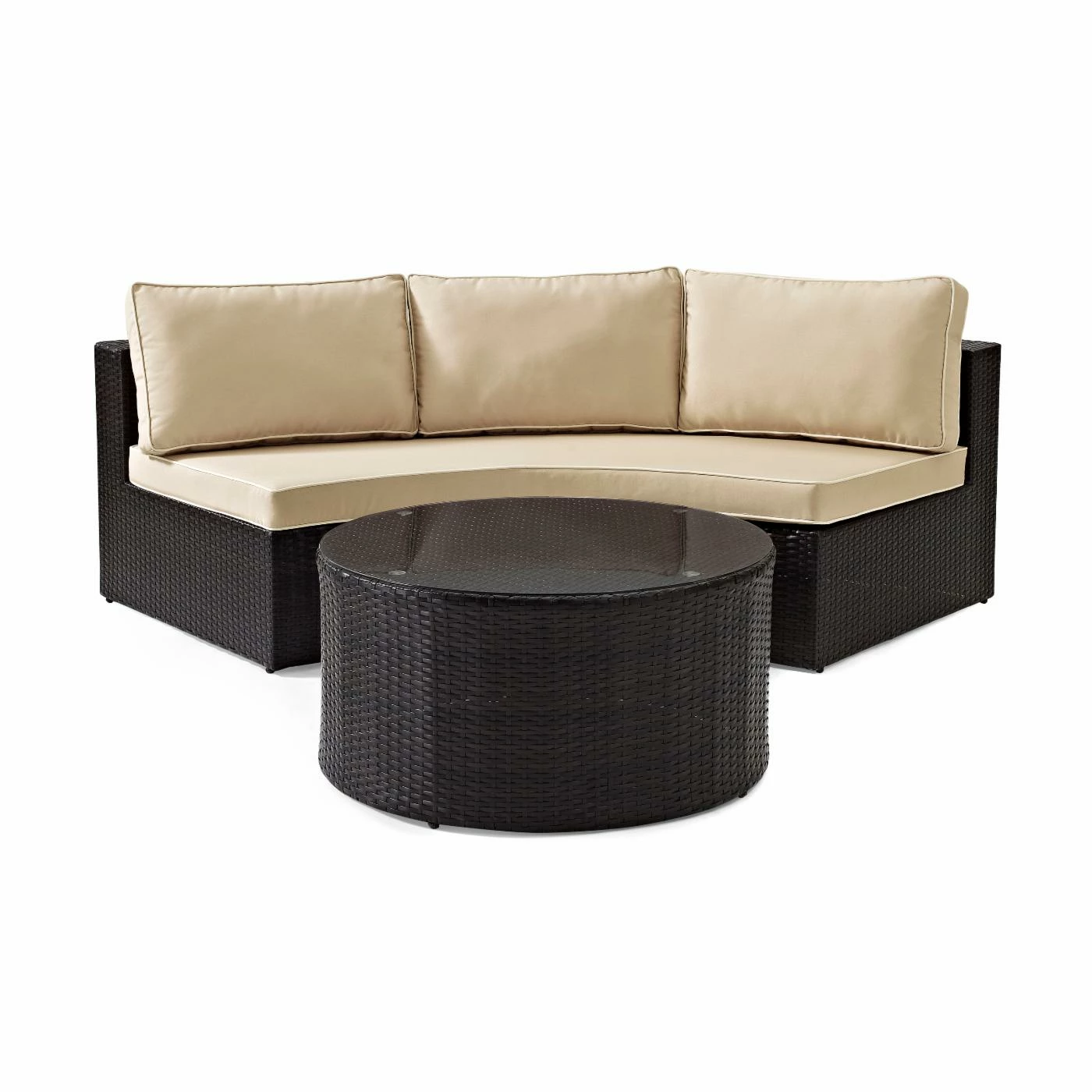 Deals ๐ฏ Resin Wicker Patio Sets Crosley Catalina Outdoor Wicker Round Sectional Sofa With Coffee Table ๐ - Image 10