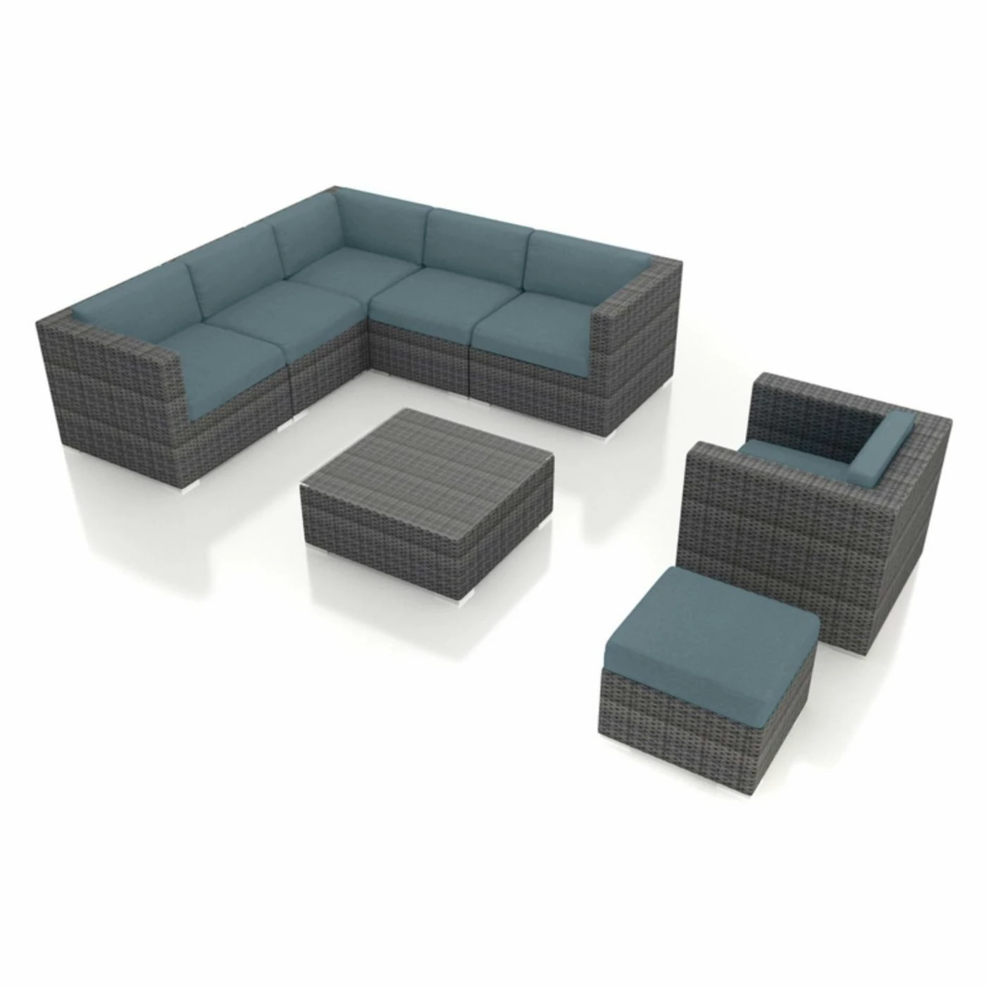 Coupon ❤️ Resin Wicker Patio Sets Harmonia Living District Wicker 8 Piece Patio Conversation Set ⌛ - Image 4