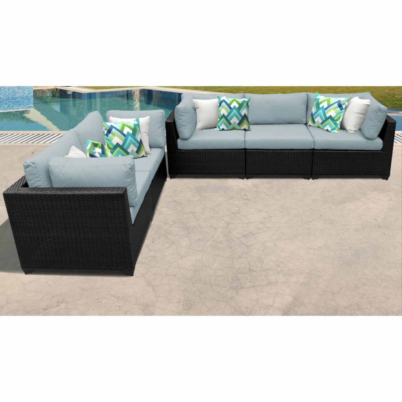 Best Sale ๐ Resin Wicker Patio Sets TK Classics Belle 5-Piece Outdoor Wicker Patio Conversation Set ๐ - Image 10