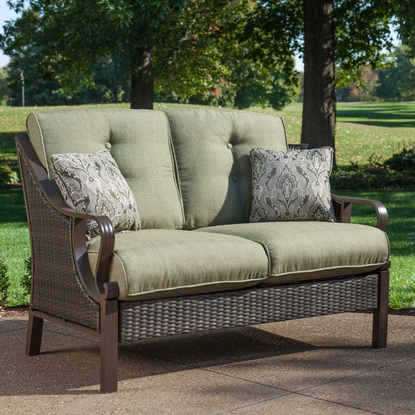 Outlet 🛒 Resin Wicker Patio Sets Hanover Ventura Wicker 4 Piece Patio Conversation Set 👏 - Image 3