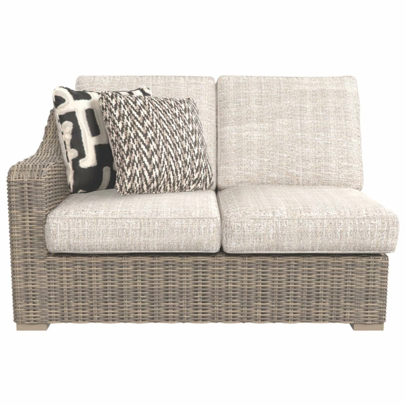 Coupon ๐ฅฐ Resin Wicker Patio Sets Signature Design By Ashley Beachcroft Patio Loveseat Sectional Piece - Set Of 2 ๐งจ - Image 3