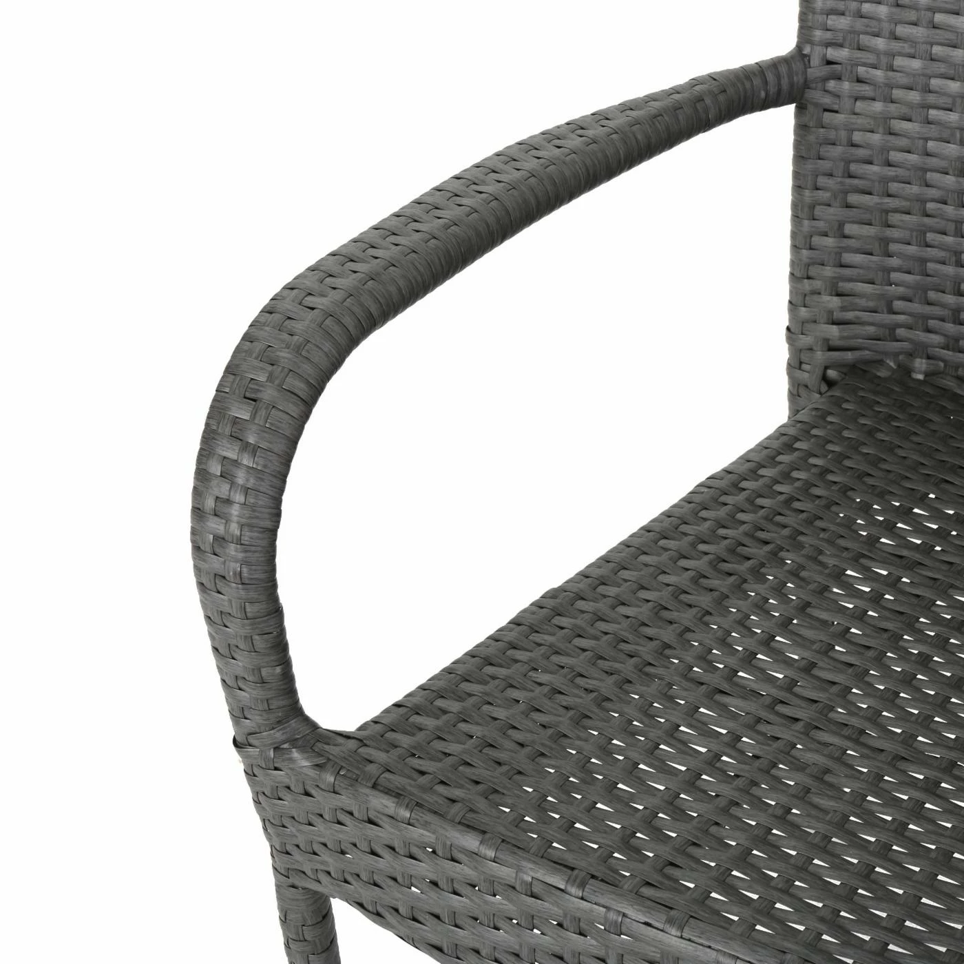Cheap ๐ Best Selling Home Decor Resin Wicker Patio Sets Nicoleta Outdoor Wicker 2 Seater Stacking Chair Chat Set - Gray ๐ - Image 3