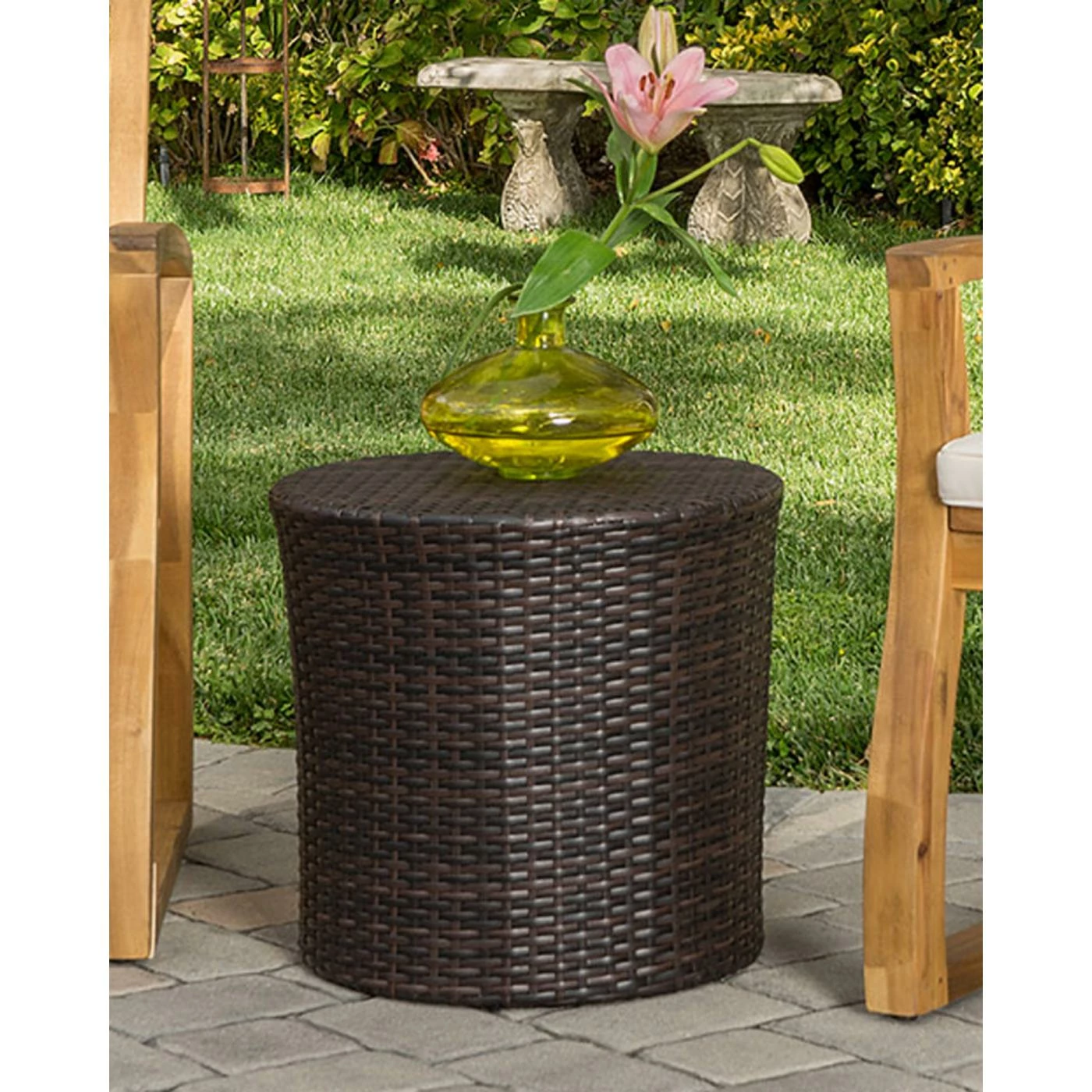 Best Pirce ๐ Best Selling Home Decor Resin Wicker Patio Sets Almin Outdoor Wood And Wicker 2 Seater Chat Set With Cushions ๐ - Image 3