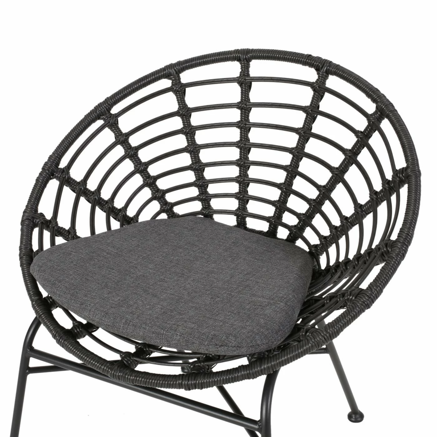 Coupon ✔️ Best Selling Home Decor Resin Wicker Patio Sets Jakelin Outdoor Wicker And Acacia Wood 2 Seater Chat Set - Gray And Dark Gray 😍 - Image 3