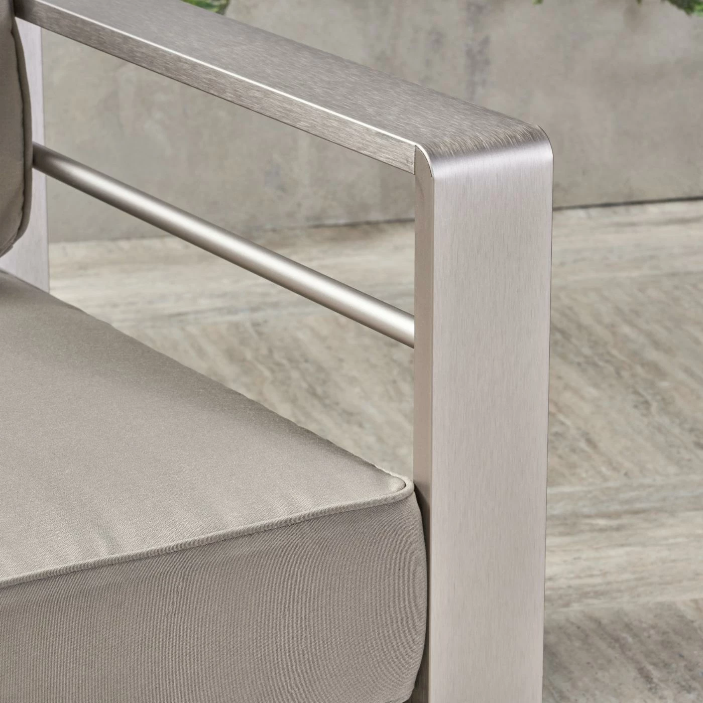 Top 10 ๐ฏ Best Selling Home Decor Aluminum Patio Sets Xane Outdoor Aluminum Loveseat And Coffee Table Set With Cushions - Khaki And Silver ๐ - Image 3