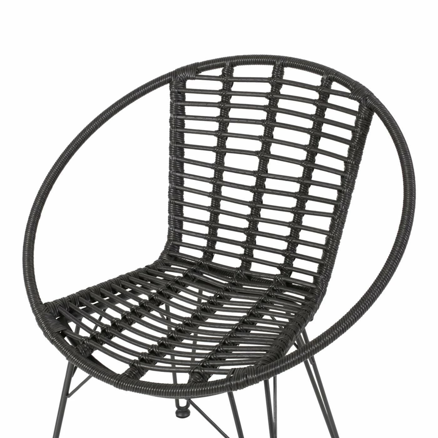 Cheapest โญ Best Selling Home Decor Resin Wicker Patio Sets Caelen Outdoor Wicker And Glass 2 Seater Chat Set - Gray And Black ๐งจ - Image 3