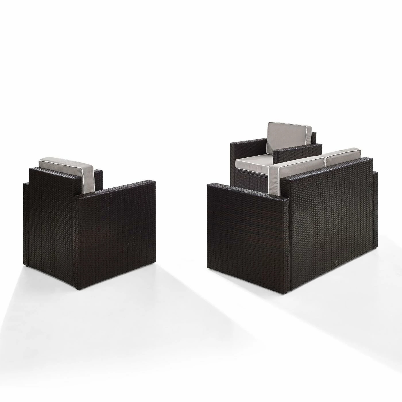 Brand new ๐ Resin Wicker Patio Sets Crosley Furniture Palm Harbor All Weather Wicker 3 Piece Outdoor Sofa Set ๐ - Image 3