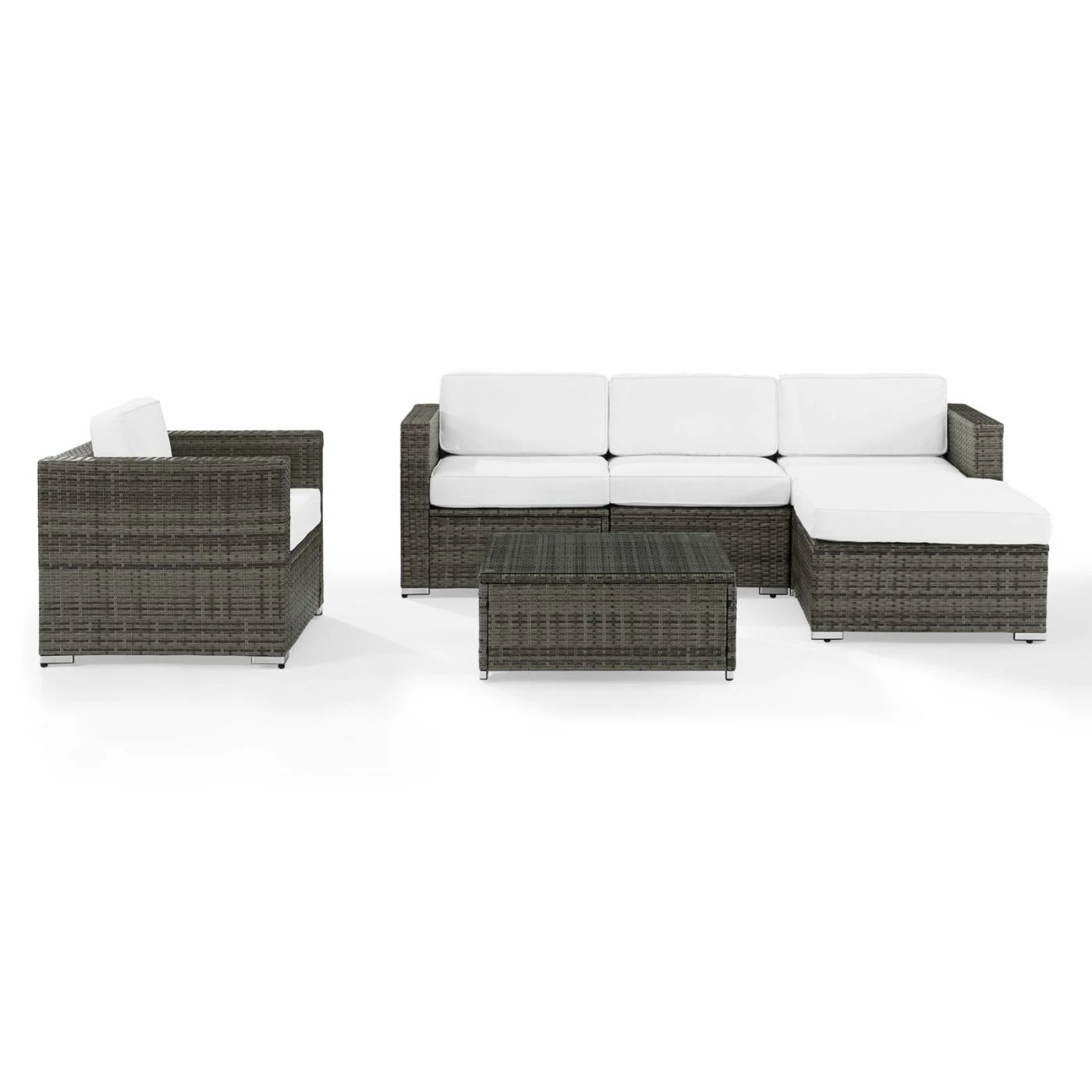 Coupon β¨ Resin Wicker Patio Sets Crosley Sea Island Wicker 6 Piece Sectional Patio Conversation Set π€© - Image 3