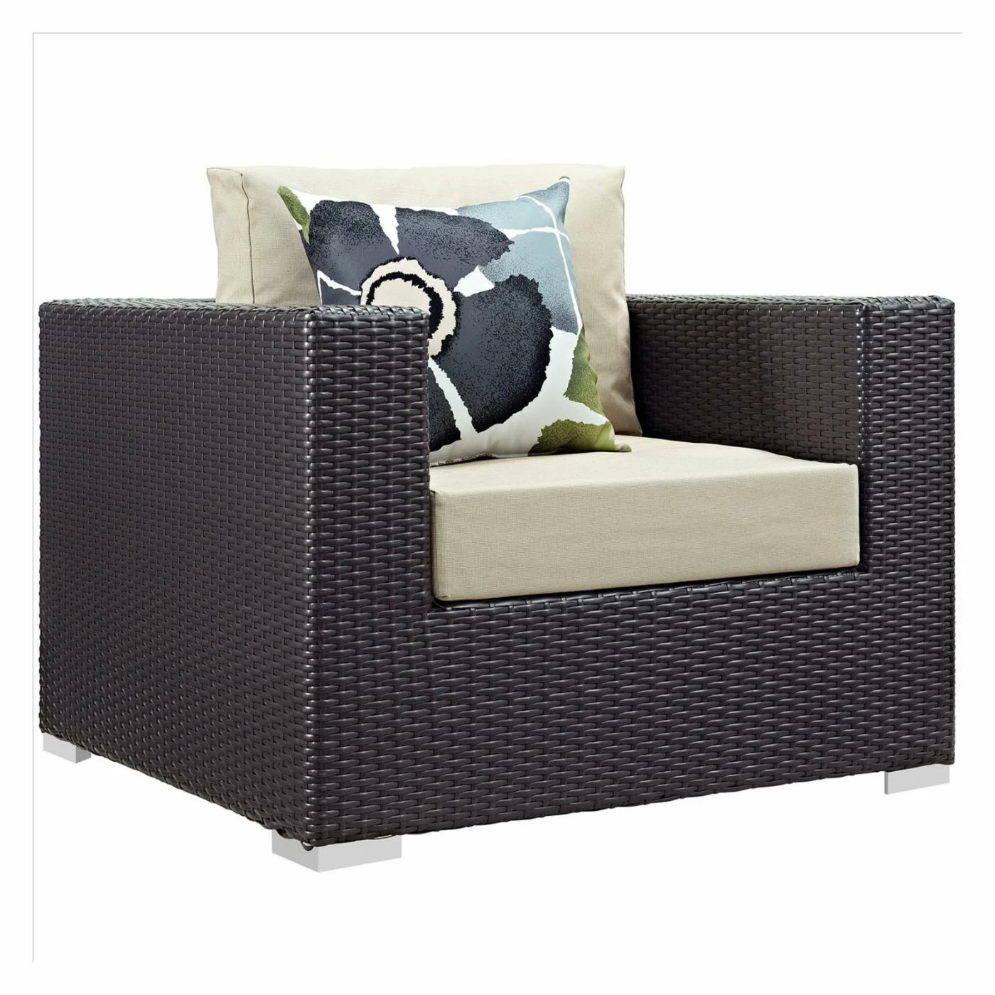 New โจ Resin Wicker Patio Sets Modway Convene 3 Piece Outdoor Patio Conversation Set ๐ - Image 3