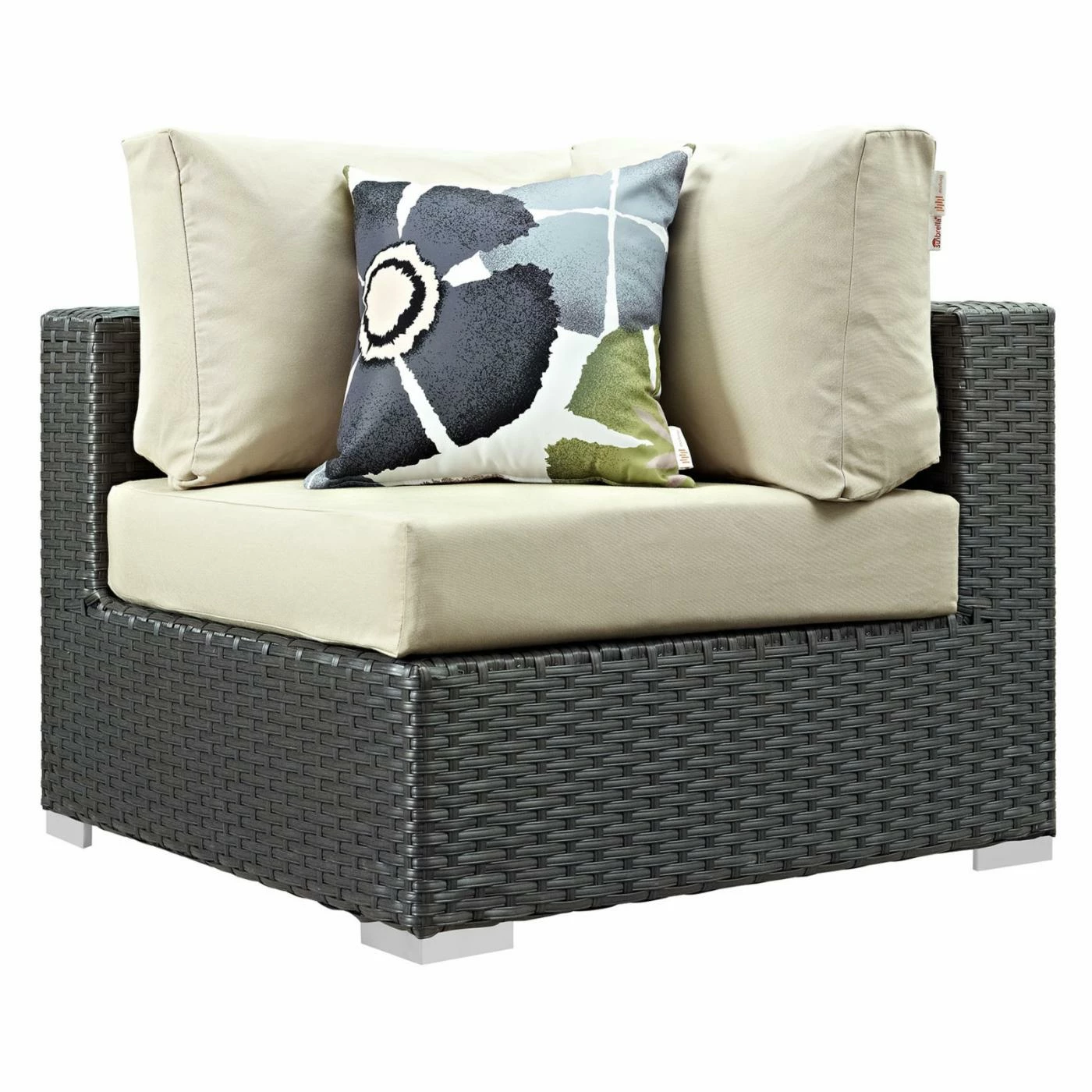 Budget ๐ Resin Wicker Patio Sets Modway Sojourn 7 Piece Sunbrella Outdoor Patio Sectional Conversation Set ๐ - Image 3