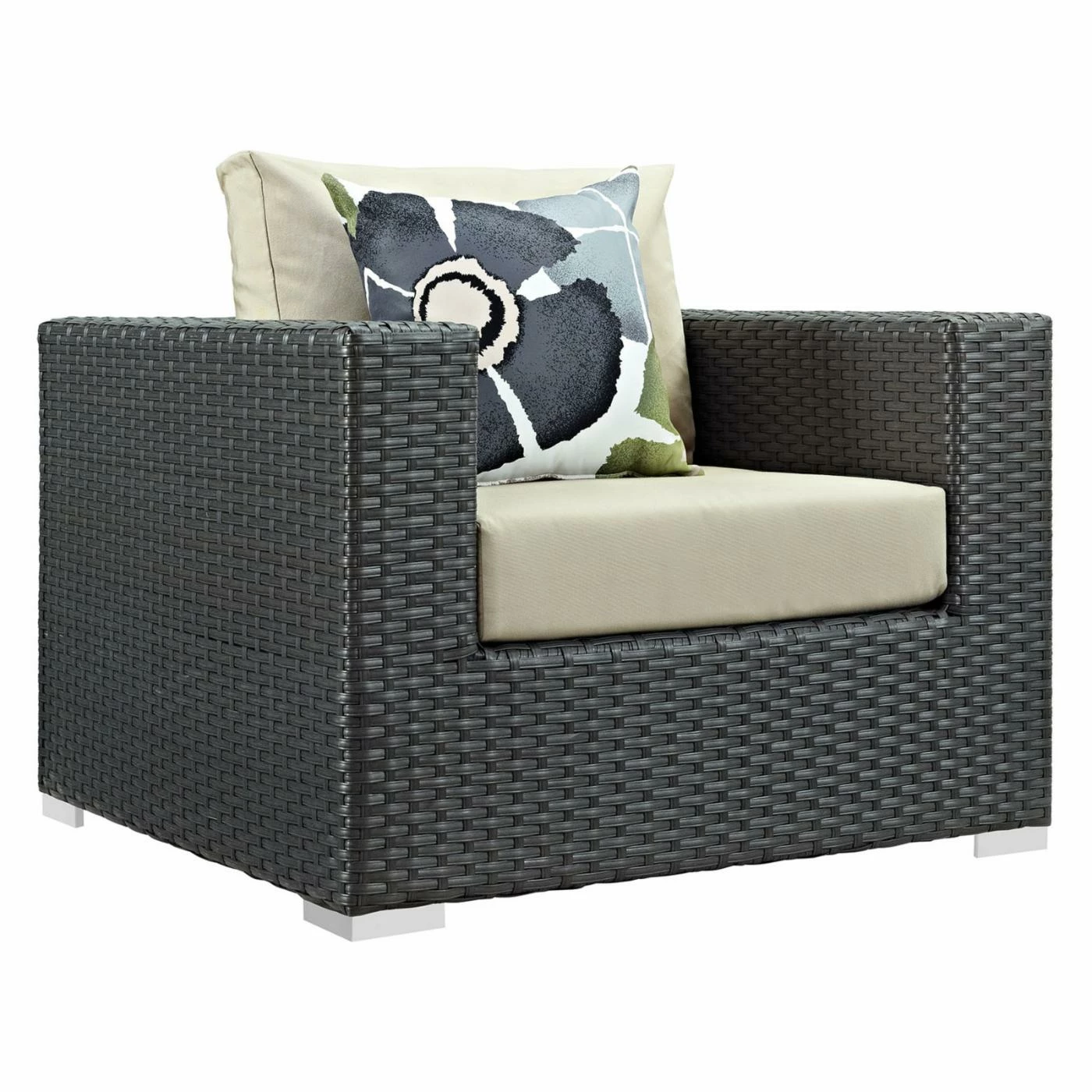 Hot Sale 🥰 Resin Wicker Patio Sets Modway Sojourn 5 Piece Sunbrella Outdoor Patio Conversation Set 🛒 - Image 3