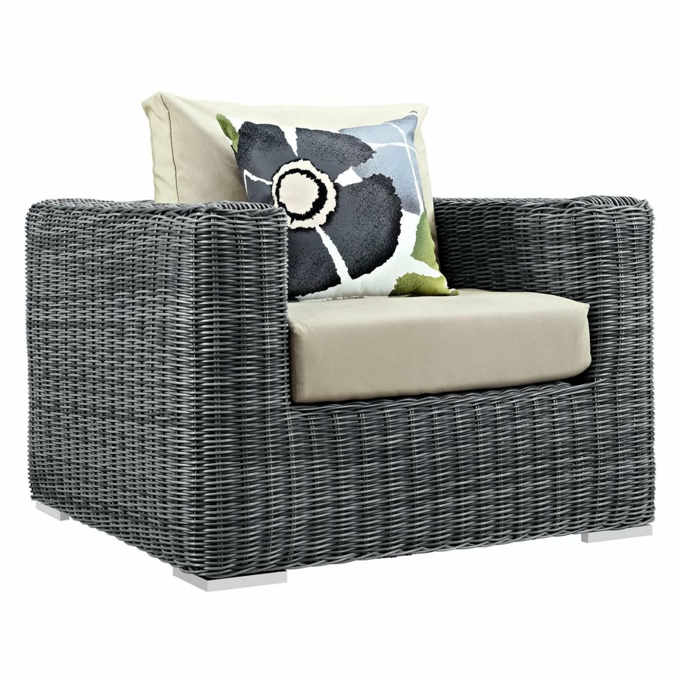 Discount 🔥 Resin Wicker Patio Sets Modway Summon 10 Piece Sunbrella Outdoor Patio Sectional Conversation Set ⭐ - Image 3