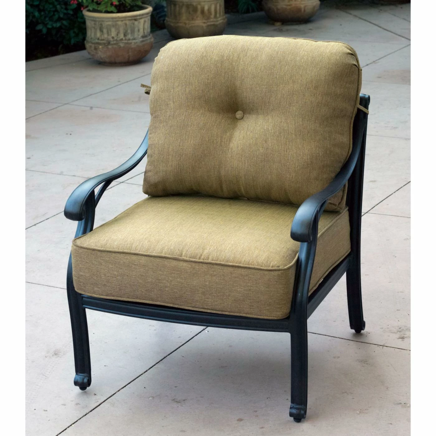 Flash Sale 🎁 Aluminum Patio Sets Darlee Nassau 4 Piece Aluminum Loveseat Patio Conversation Set ⌛ - Image 3