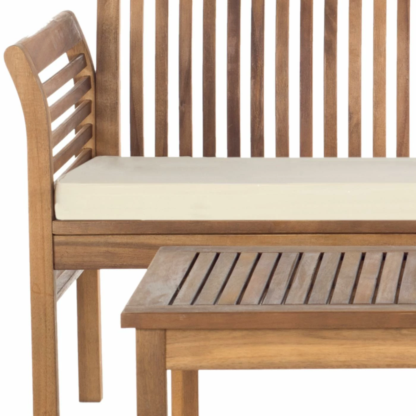 Discount ๐ Wood Patio Sets HN Outdoor Springville Acacia Wood 4 Piece Outdoor Conversation Set ๐ฅฐ - Image 3