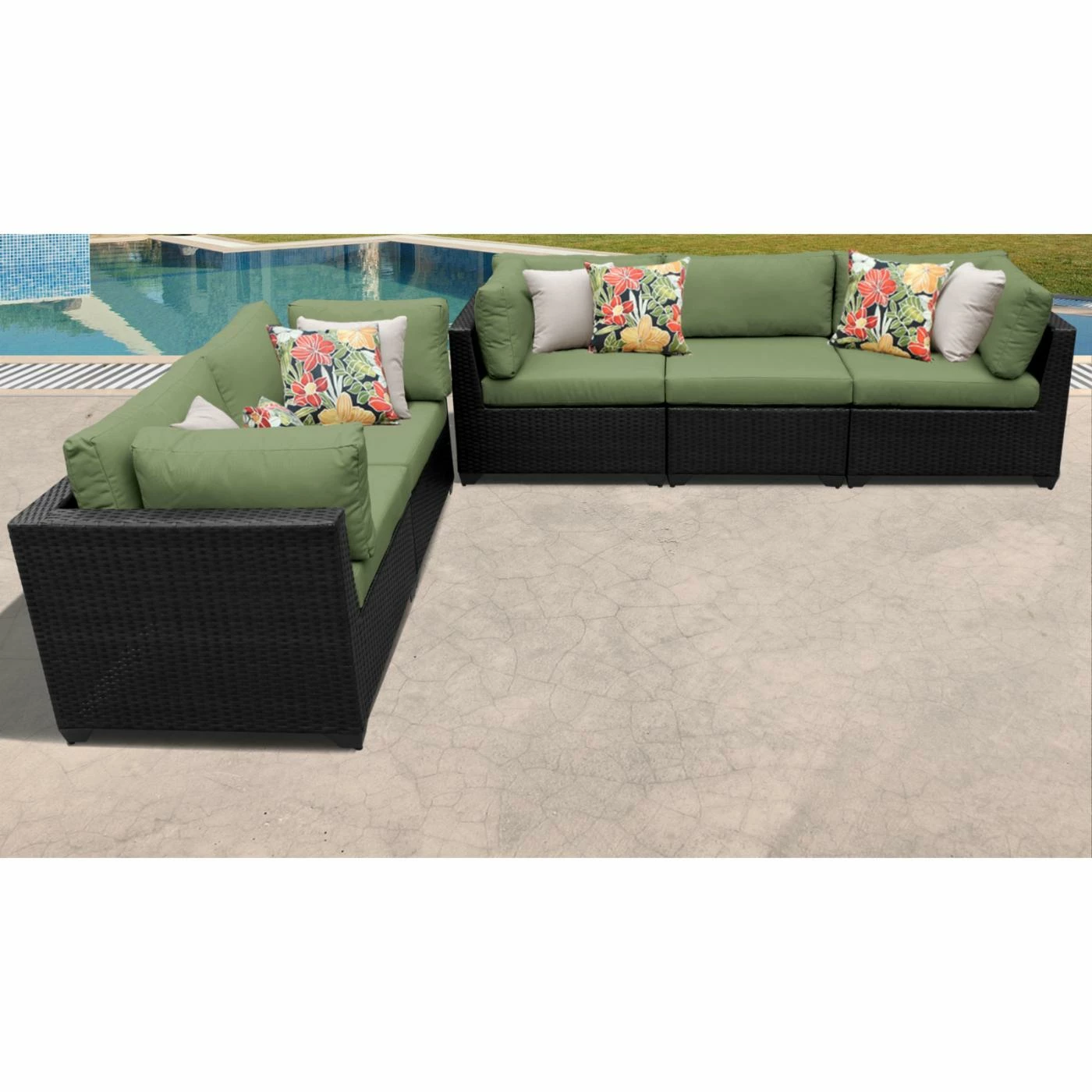 Best Sale ๐ Resin Wicker Patio Sets TK Classics Belle 5-Piece Outdoor Wicker Patio Conversation Set ๐ - Image 3