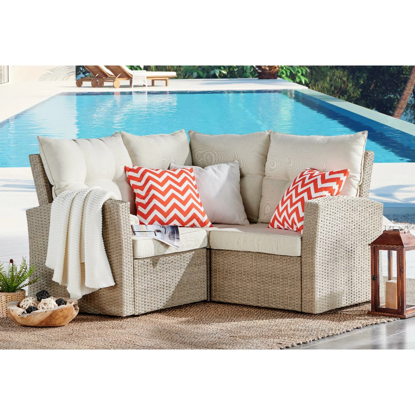 Budget ๐ Resin Wicker Patio Sets Alaterre Furniture Canaan All-Weather Wicker 2 Piece Corner Outdoor Sectional Sofa ๐ - Image 2