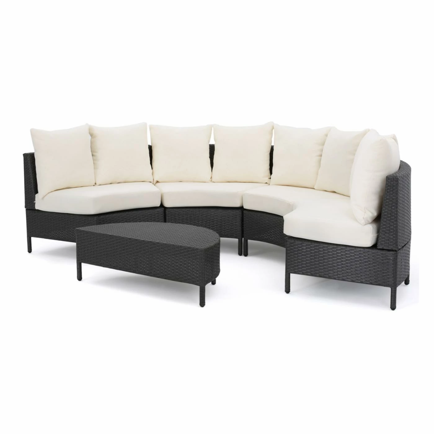 Budget ๐ Best Selling Home Resin Wicker Patio Sets Eta 5 Piece Patio Wicker Sofa Set With Water Resistant Fabric Cushions ๐ฅฐ - Image 2