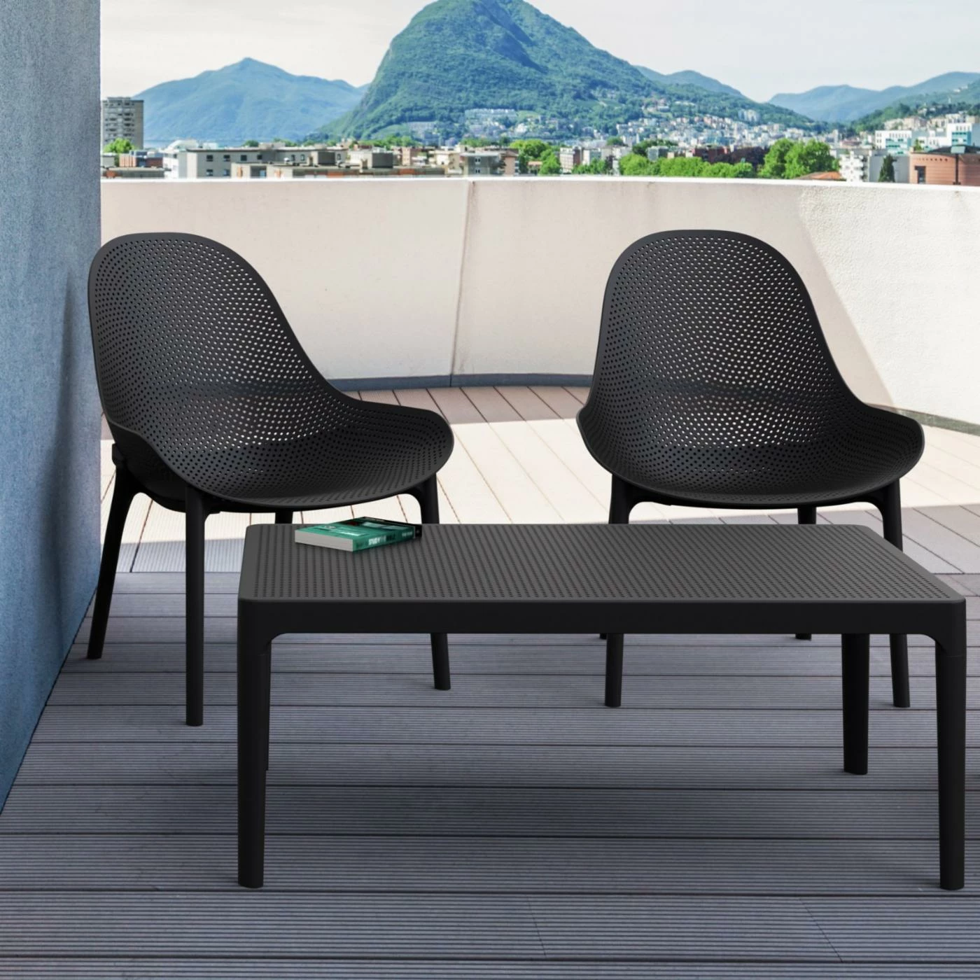 Cheapest ๐ Recycled Plastic Patio Sets Compamia Sky Polypropylene 3 Piece Patio Conversation Set ๐ - Image 2