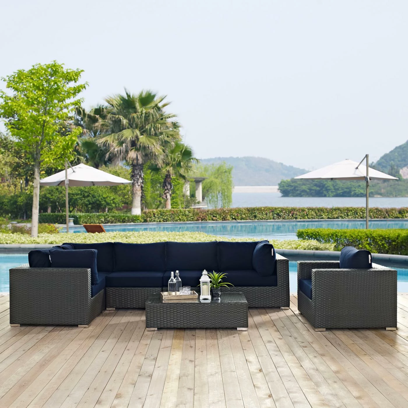 Best reviews of ๐งจ Resin Wicker Patio Sets Modway Sojourn Wicker 7 Piece Patio Conversation Set ๐ - Image 2