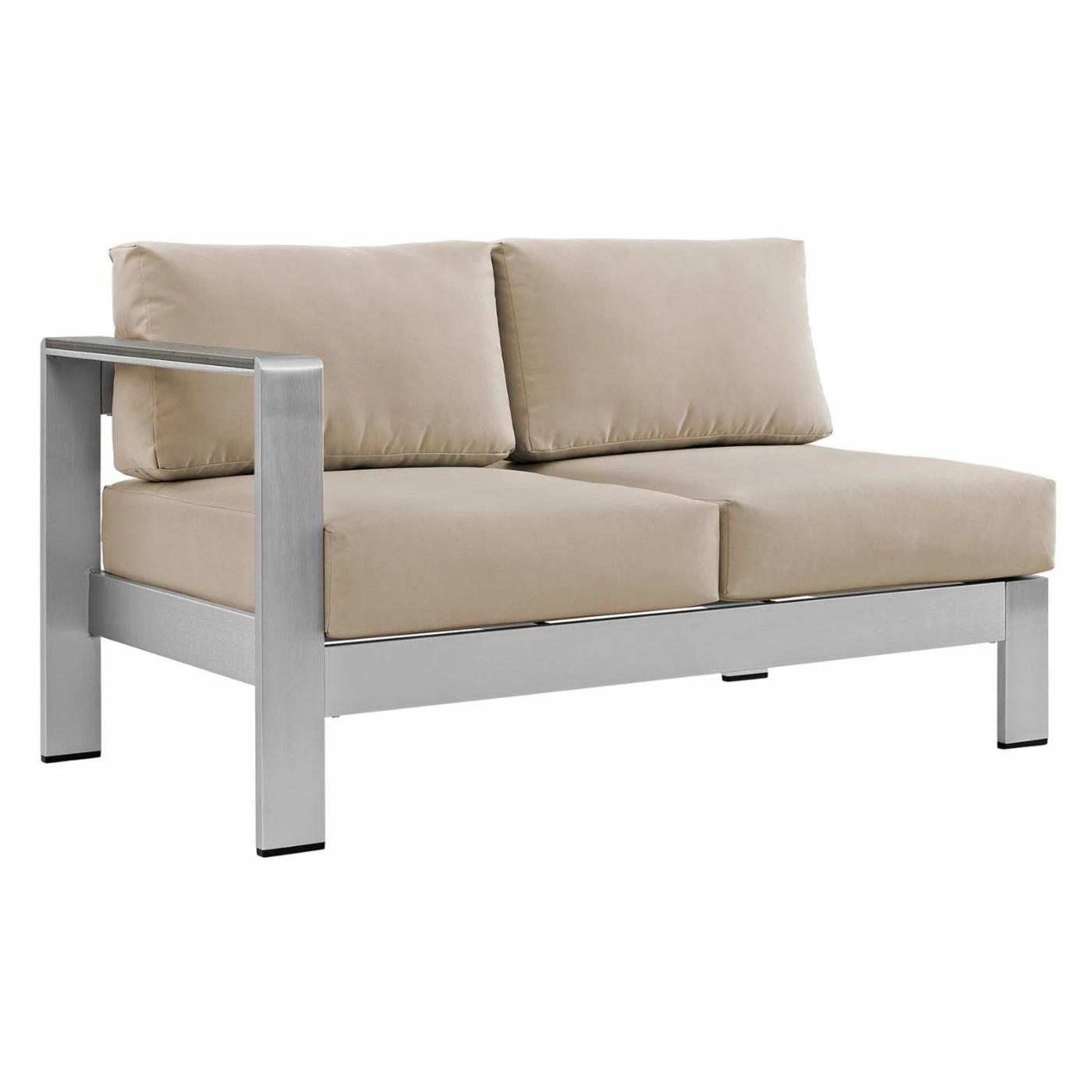 Wholesale ๐ Aluminum Patio Sets Modway Shore Aluminum 5 Piece Poolside Patio Sectional Sofa Set ๐ - Image 2