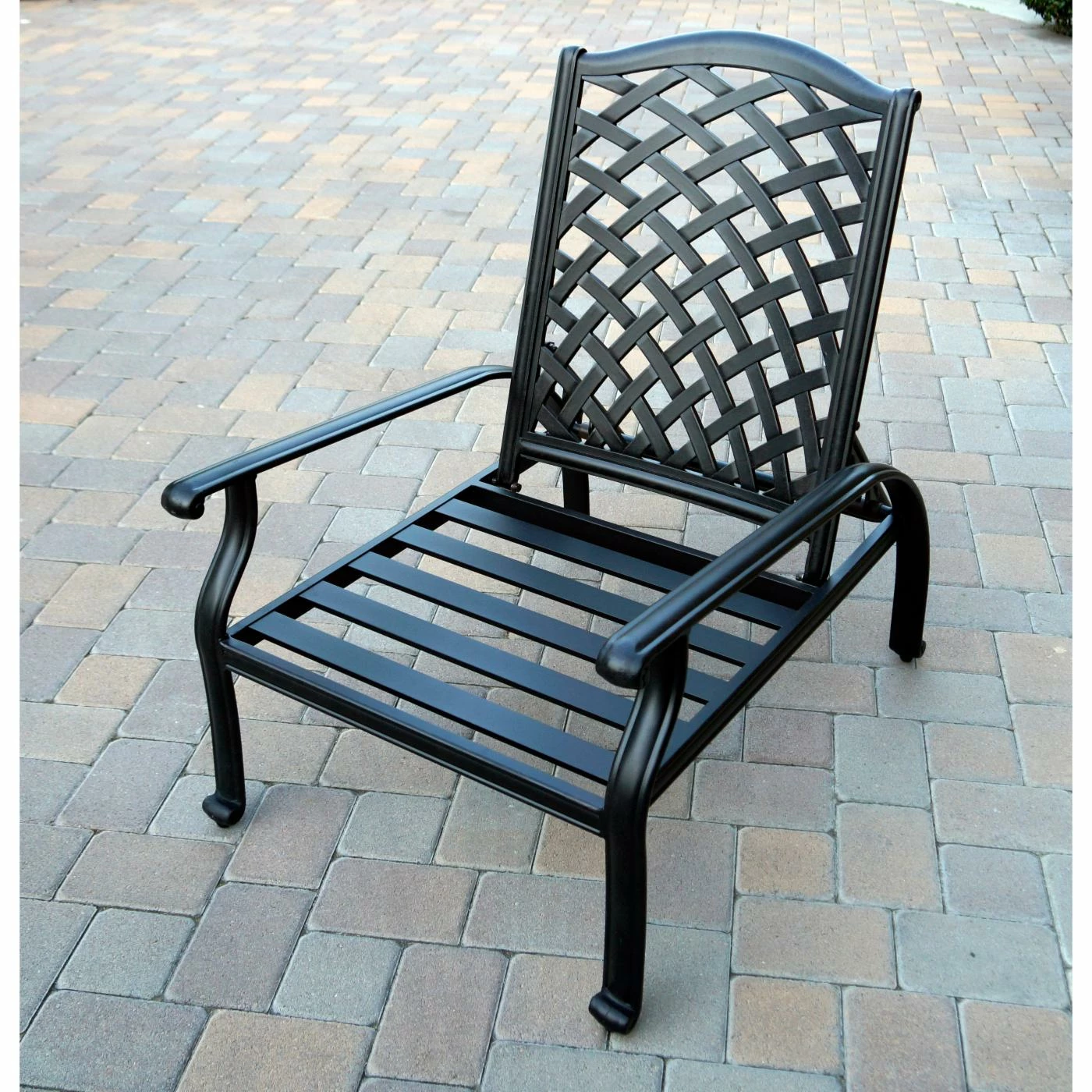 Outlet ๐ฅ Aluminum Patio Sets Darlee Nassau 5 Piece Adjustable Club Chair And Ottoman Conversation Set With Ice Bucket Side Table ๐ฅฐ - Image 2