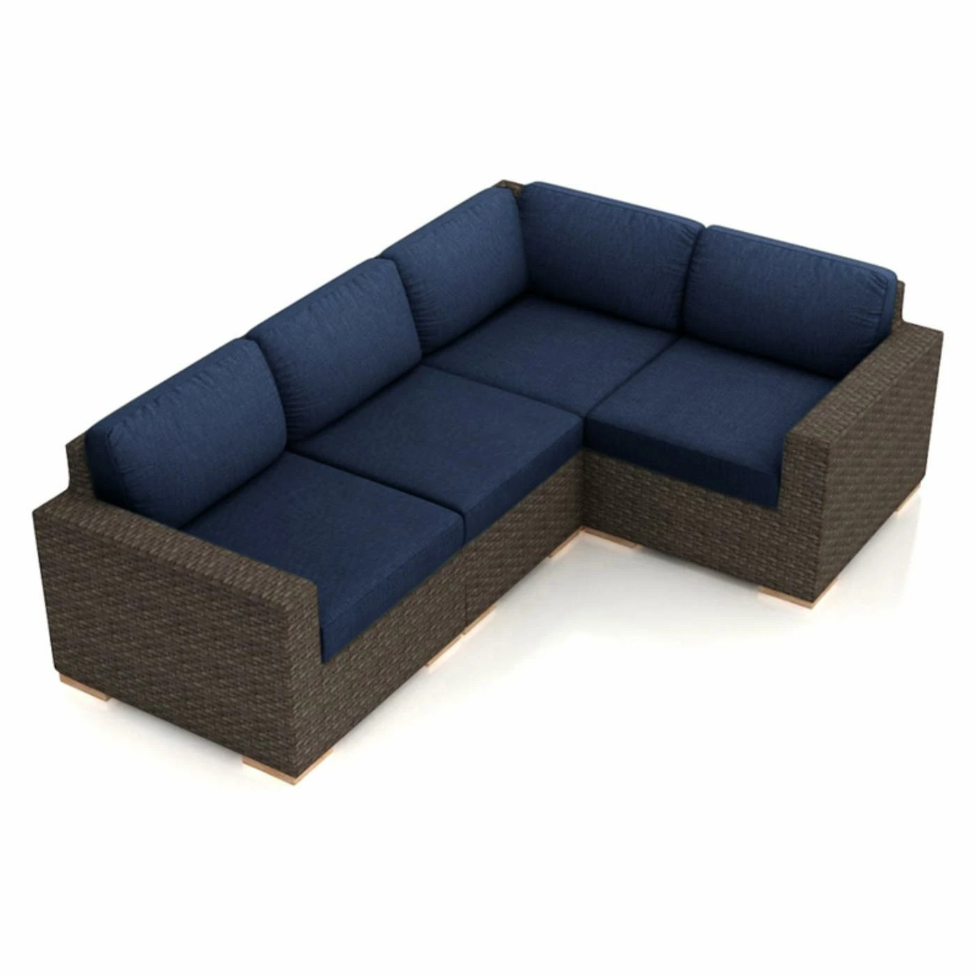 Flash Sale 🔔 Resin Wicker Patio Sets Harmonia Living Arden Wicker 4 Piece Patio Conversation Set With Sunbrella Cushions 🌟 - Image 2