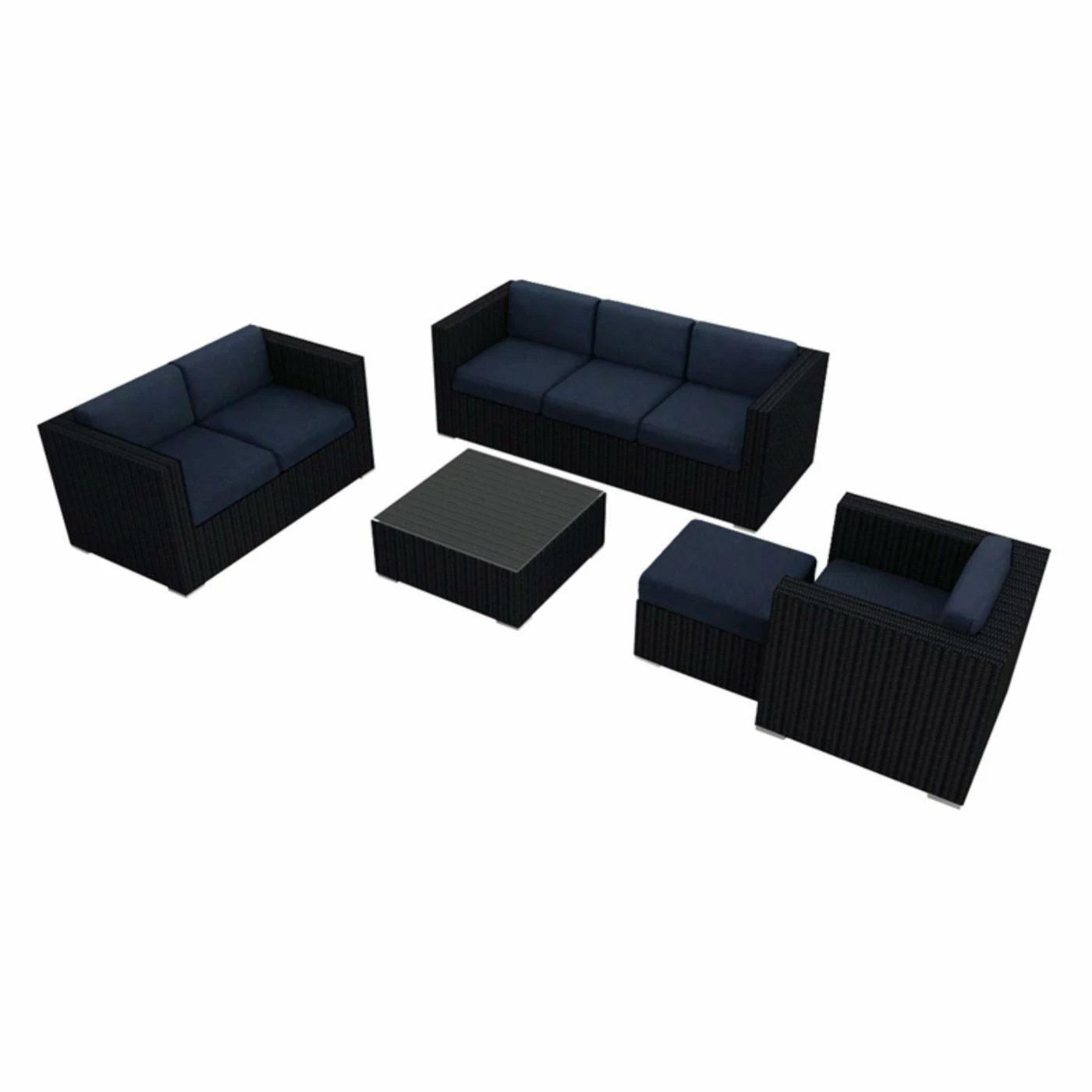 Promo โญ Resin Wicker Patio Sets Harmonia Living Urbana Wicker 5 Piece Patio Conversation Set ๐ฏ - Image 2