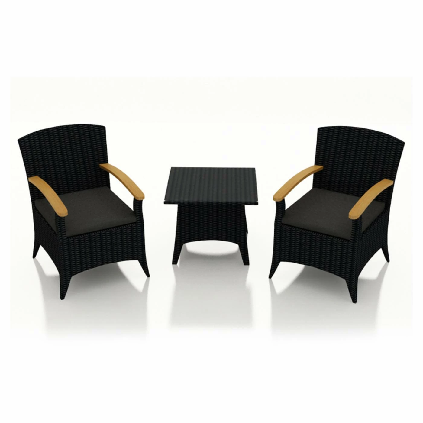 Deals โจ Resin Wicker Patio Sets Harmonia Living Arbor Resin Wicker 3 Piece Patio Chat Set ๐ฏ - Image 2