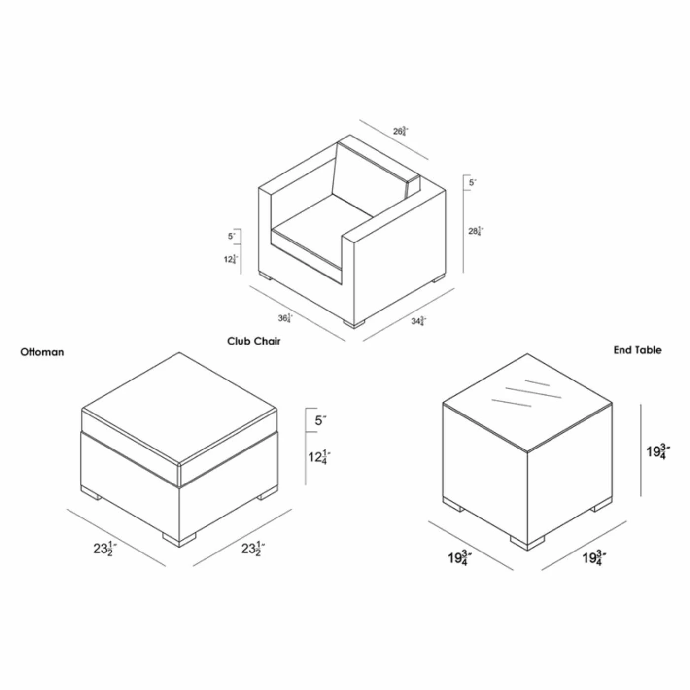 Discount ๐คฉ Resin Wicker Patio Sets Harmonia Living District Resin Wicker 3 Piece Club Chair Patio Set โค๏ธ - Image 2