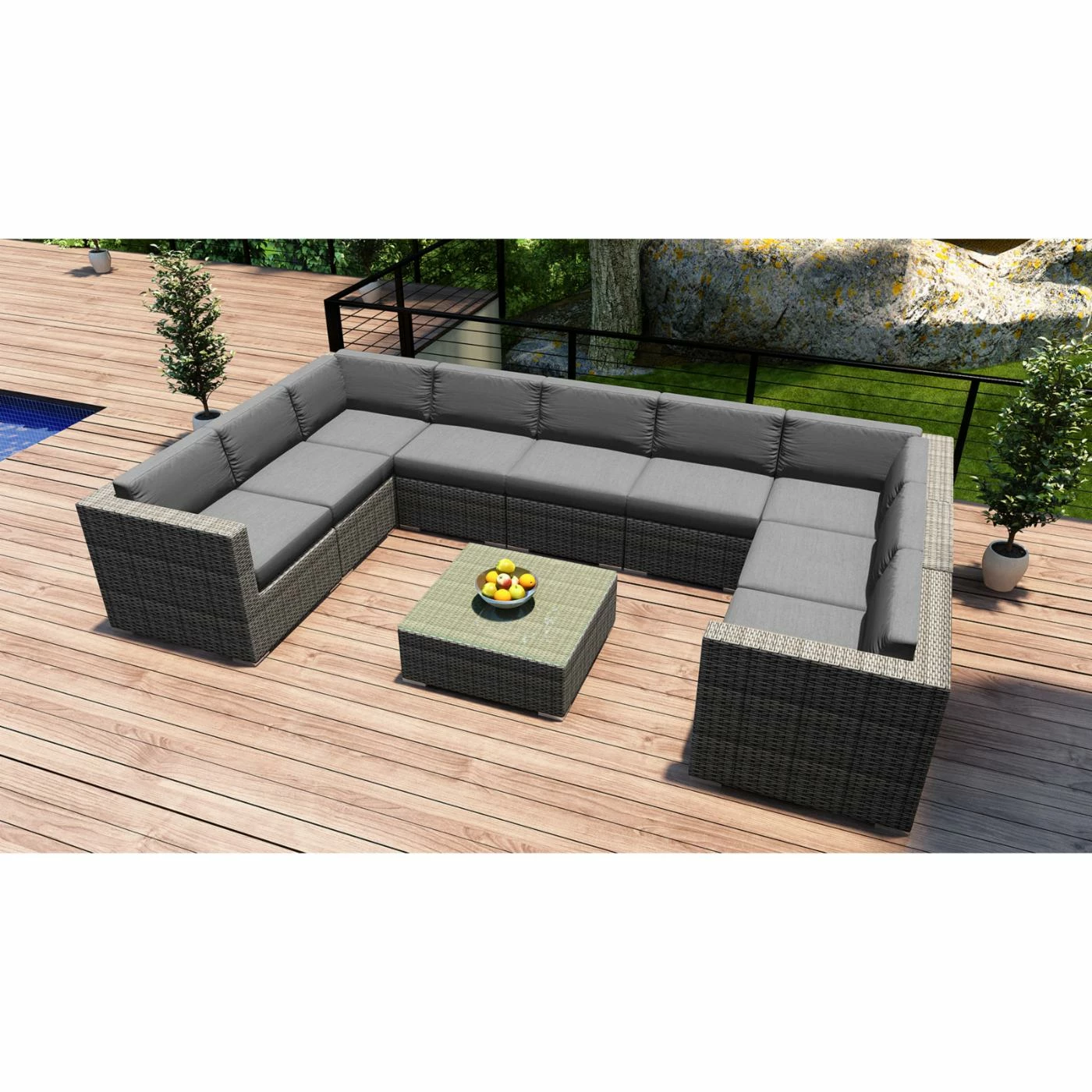 Coupon ๐ Resin Wicker Patio Sets Harmonia Living District 10 Piece Club Chair Sectional Patio Conversation Set ๐งจ - Image 2