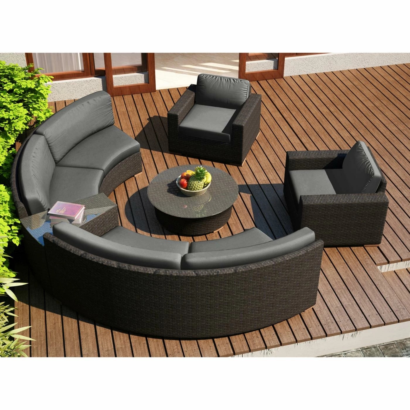 Deals ๐ Resin Wicker Patio Sets Harmonia Living Arden 6 Piece Curved Sectional Patio Conversation Set ๐ฏ - Image 2