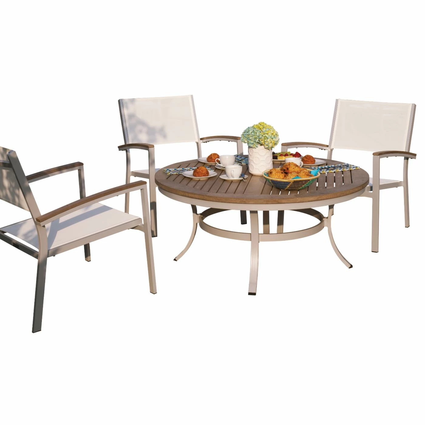 Brand new βοΈ Teak Patio Sets Oxford Garden Travira 5 Piece Outdoor Chat Set π₯ - Image 2