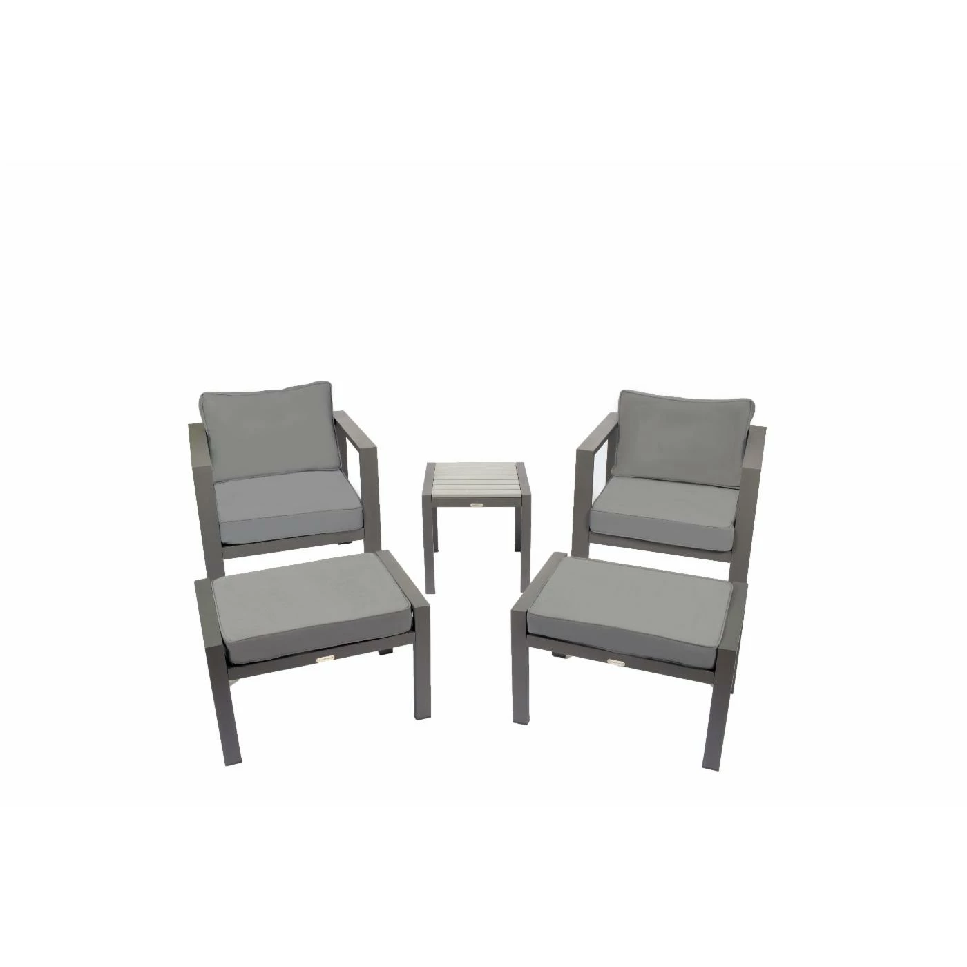 Coupon ๐ Aluminum Patio Sets Tortuga Outdoor Lakeview 5-Piece Conversation Set - Charcoal โญ - Image 2