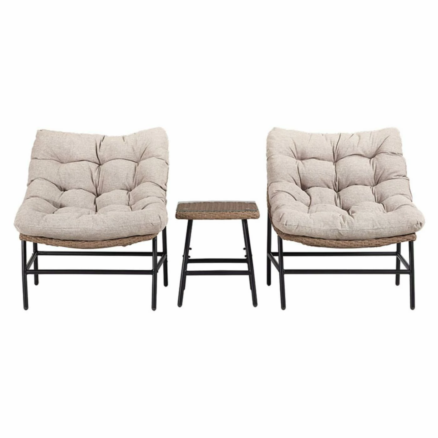 Cheapest ๐ฅฐ Resin Wicker Patio Sets Manor Park 3 Piece Patio Rounded Scoop Chair Set With Side Table ๐ฅ - Image 2