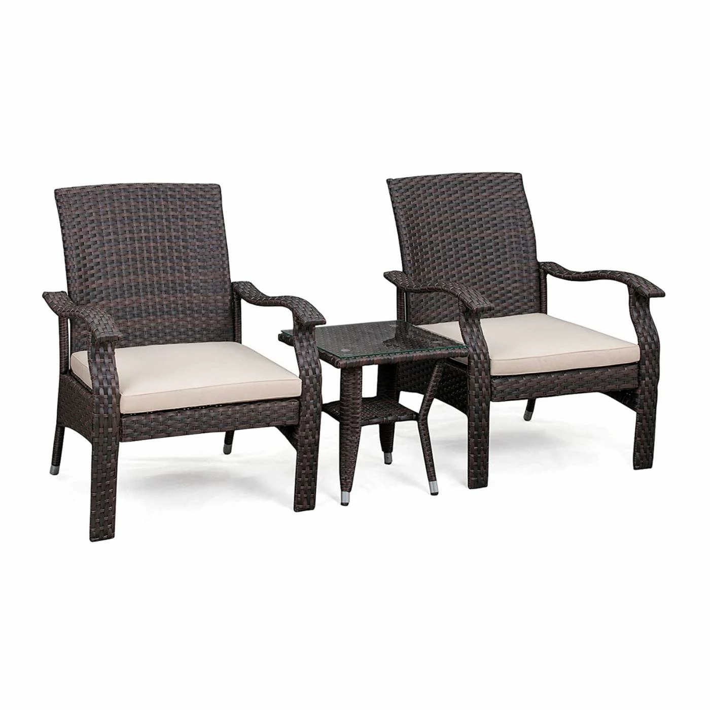 Best deal 😀 Resin Wicker Patio Sets Patio Sense Miles Resin Wicker 3 Piece Patio Conversation Set 🔥 - Image 2
