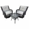 Outlet 🔥 Resin Wicker Patio Sets Abble Wicker 3 Piece Patio Conversation Set 🧨