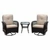 Brand new ✨ Resin Wicker Patio Sets Abble Melendy 3 Piece Wicker Swivel Patio Conversation Set ⌛