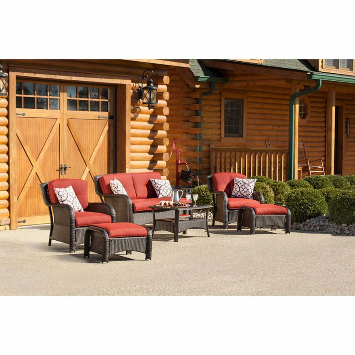 Budget 🎉 Resin Wicker Patio Sets Hanover Strathmere 6 Piece Wicker Patio Conversation Set 😀