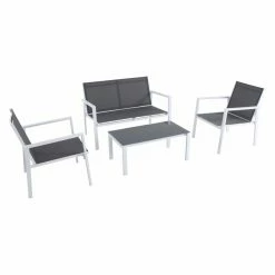 Cheap 🌟 Aluminum Patio Sets Mod Furniture Harper Aluminum 4 Piece Sling Seating Set 👍