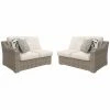 Coupon 🥰 Resin Wicker Patio Sets Signature Design By Ashley Beachcroft Patio Loveseat Sectional Piece - Set Of 2 🧨