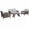 Cheapest 👍 Resin Wicker Patio Sets Signature Design By Ashley Lainey Outdoor 4 Piece Conversation Set 👏